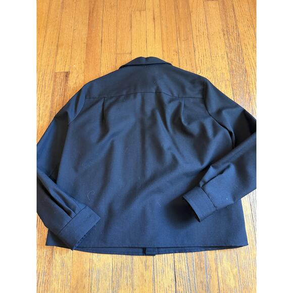 Marc Jacobs Shirt Womens 0 Black Runway Fall 2020 Button Front Long Sleeve Top - Picture 4 of 4